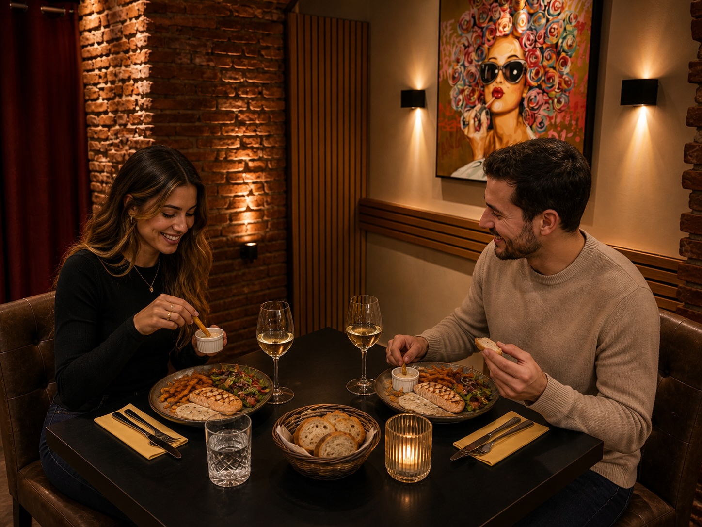 Pavé de saumon à l'ail servi au restaurant Les Jardins de l'Archevêché à Albi